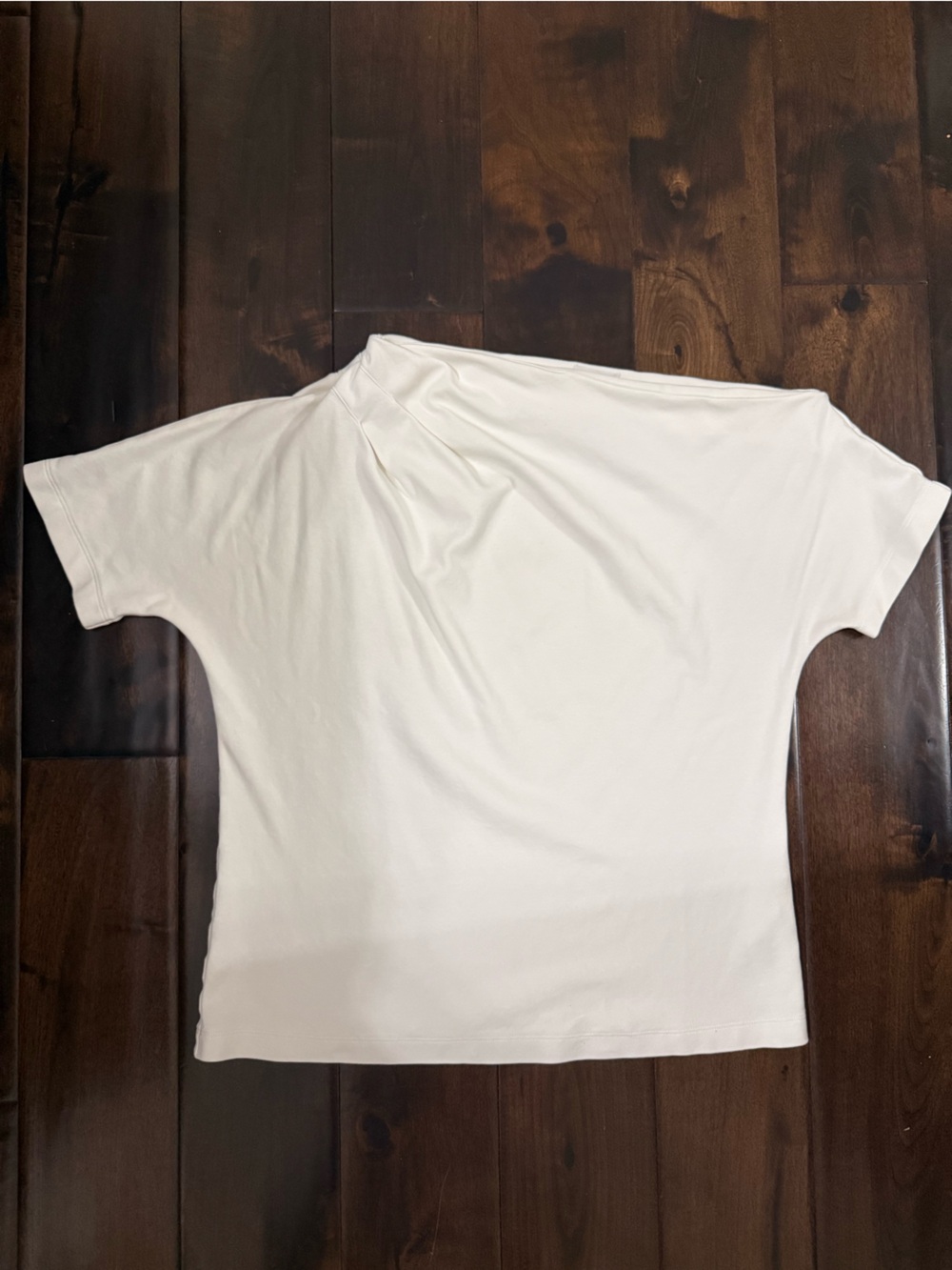 Aritzia Off-White Short Sleeve Boxy Tee